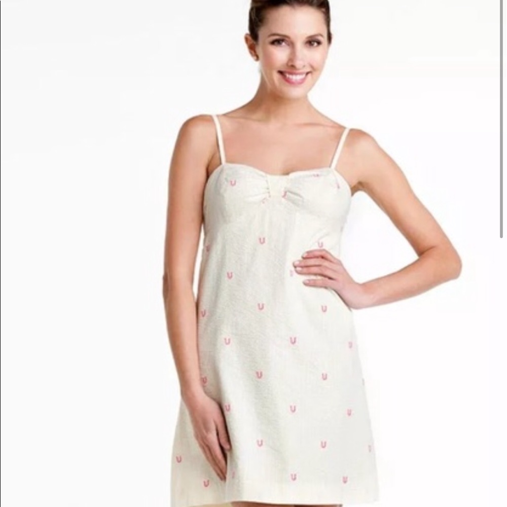 Lilly Pulitzer Spring Seersucker Horseshoe Dress